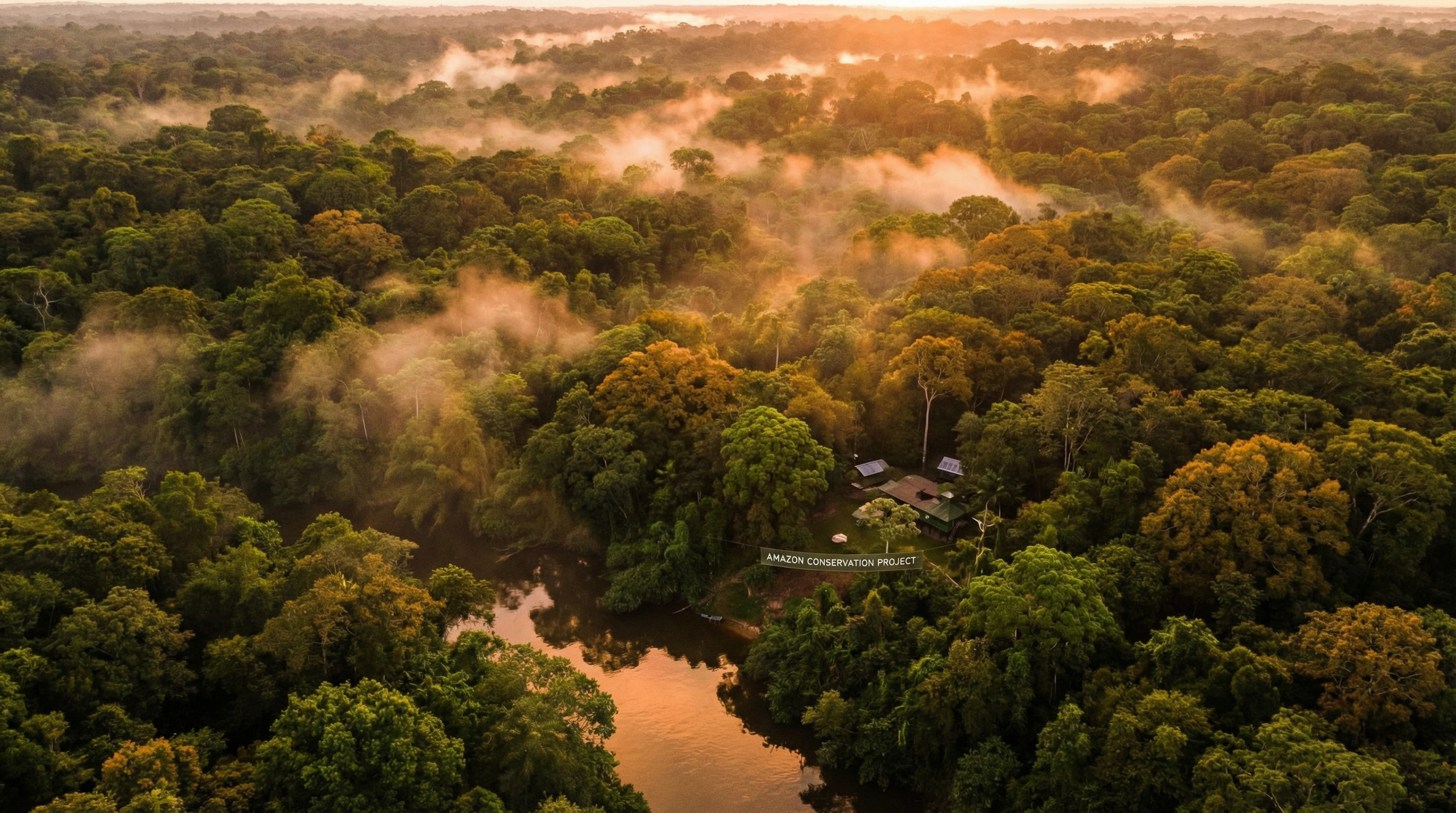 Floresta amazônica vista do alto